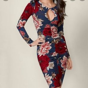 Venus long sleeve floral dress